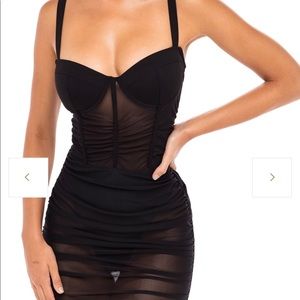 Heiress Corset Mesh Dress